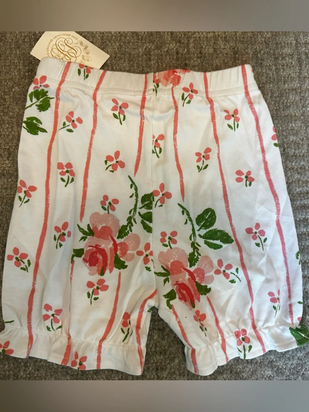 NWT The Beaufort Bonnet Company TBBC Pima flower knickers girls size 7
